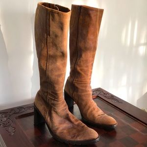 Kenneth Cole leather tall boots